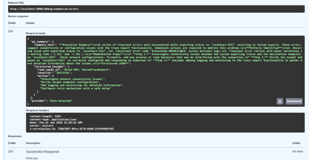 AI Triage Screenshot